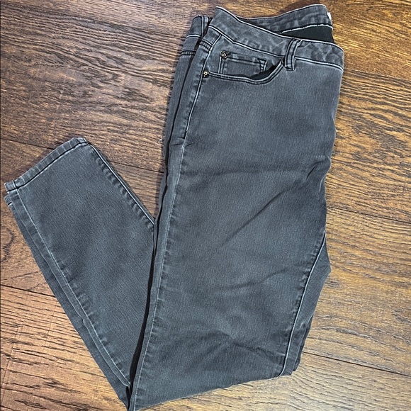 Tribal Jeans Size 12 EUC. ACID WASHED black - Picture 1 of 4